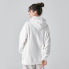ヤママユ(ヤママユ・ペンギイナ)のふたごのジェンツーペンギン(ロゴあり) Heavyweight Hoodie