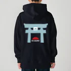 HI-IZURUのいずる丸　後ろがKO-GO-SHI-　ヘビーウェイトパーカー（濃色仕様） Heavyweight Hoodie