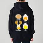 LalaHangeulの卵 生卵 半熟 完熟⁉︎　韓国語デザイン　バックプリント Heavyweight Hoodie