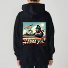 NAOKI_canonのゴリラのThank you！（赤い車①） Heavyweight Hoodie