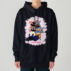 ヤママユ(ヤママユ・ペンギイナ)のうさぺん。(ハートフレーム) Heavyweight Hoodie