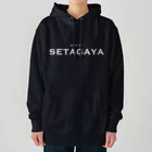 せたが屋さんの世田谷グッズ　ホワイトlive in setagaya ロゴ Heavyweight Hoodie