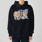 meiroのカラフルなシロクマ Heavyweight Hoodie