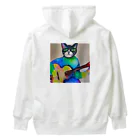 withCatsの孤独な猫のトムは憂いの瞳で今日も歌う Heavyweight Hoodie