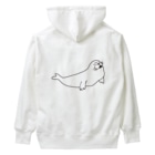 neconos Goodsのあざらしのひと（黒） Heavyweight Hoodie