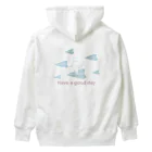 soraの紙飛行機に乗った猫のさぶろう Heavyweight Hoodie