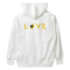 コチ(ボストンテリア)のバックプリント:ボストンテリア(月LOVE)[v2.8k] Heavyweight Hoodie