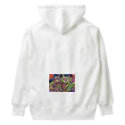 動物絵 Jamanakocic storeのトマトとアライグマカラフルアイテム Heavyweight Hoodie