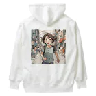 底辺の底辺好きな事を気ままに…。の走る元気な女の子 Heavyweight Hoodie