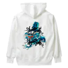 Flying boneの青《降り》龍 Heavyweight Hoodie