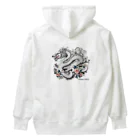 Dragon_4_ALLの龍神・龍（ウエア）：裏プリ白龍１「Dragon 4 ALL」 Heavyweight Hoodie