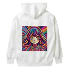 NonsenseCatのサイケ少女 Heavyweight Hoodie