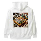 happiness_shopの美しい寿司の絵画 Heavyweight Hoodie