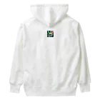 Second-topのオーロラと一輪の花 Heavyweight Hoodie