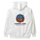 ChakraChicのChakraChic ロゴ ヘビーウェイトパーカー