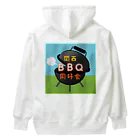 関西BBQ同好会公式の①【ロゴ】関西BBQ同好会（背景有り） Heavyweight Hoodie