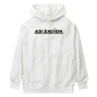 TシャツジャパンSUZURI店🇯🇵のアセンション（ASCENSION）黒文字 Heavyweight Hoodie