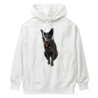 ロシアンブルーのモナとモモのロシアンブルーのモモさん Heavyweight Hoodie