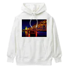 GALLERY misutawoのドイツ 夜のホーエンツォレルン橋とケルン大聖堂 Heavyweight Hoodie