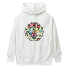 Cody the Lovebirdの 1 アイテムズ クリスマスリース コザクラインコ、オカメインコ Chubby Bird Heavyweight Hoodie