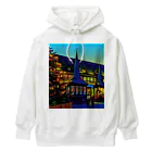 GALLERY misutawoのドイツ 夕暮れのアインベック旧市庁舎 Heavyweight Hoodie