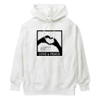 アージーのLOVE and PEACE Heavyweight Hoodie