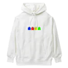 ボードゲームカフェでんでんむしのCMYKミープル Heavyweight Hoodie