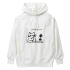 すぺ's shopのまつげを増量した猫 Heavyweight Hoodie