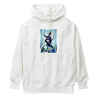 青江鍛錬道場のhappy new year rabbit  Heavyweight Hoodie