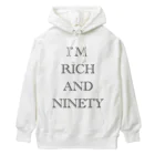 グドール励のI’M RICH AND NINETY ヘビーウェイトパーカー