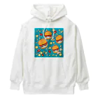 TokyoFridayNightの空飛ぶハンバーガー Heavyweight Hoodie