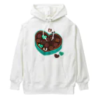 Kotetsu diary(SUZURI店)のシェルティ×チョコ(ミントカラー) Heavyweight Hoodie