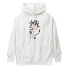 生存しよ！の流動体ねこ 三毛猫 Heavyweight Hoodie