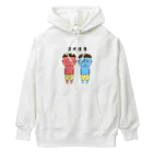 イラストレーター | 島田あやの赤鬼くんと青鬼くん・狂犬注意ver Heavyweight Hoodie