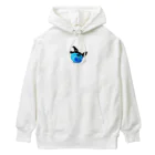 YuDesign￤ゆうデザインのぷくっといきものシリーズ魚ブルー Heavyweight Hoodie