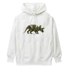 segasworksのTriceratops horridus(トリケラトプス ・ホリドゥス)着彩画 Heavyweight Hoodie