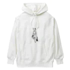 空想画学販売所の赤毛のネコ Heavyweight Hoodie