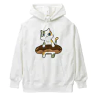 うさやのドーナツをゲットしてご満悦の猫 Heavyweight Hoodie