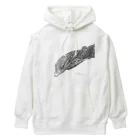 えこーるのコバルトツリーモニターのブルー(白黒) Heavyweight Hoodie