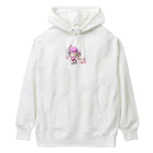 はりねずこのイラストのゲームオン！モモちゃん Heavyweight Hoodie