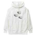 PokuStarのテニス　コアラとサーブ3種 Heavyweight Hoodie