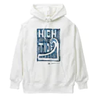 masahiro_minami_artのHIGH TIDE（ブルー） Heavyweight Hoodie