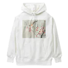 MUGEN ARTの小原古邨　梅に鶯　Ohara Koson / Songbird on blossom branch Heavyweight Hoodie