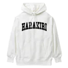 キジトラのハラキリカレッジロゴ Heavyweight Hoodie