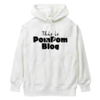 mf@PomPomBlogのMutant Pom Pom Blog Logo ヘビーウェイトパーカー