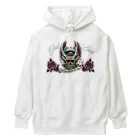 GOD LUCK💀to youの赤薔薇スカル💀🌹 Heavyweight Hoodie