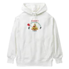 イラスト MONYAAT の腹ペコゲージ　ピザ　A*M Heavyweight Hoodie