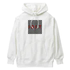 IOST_Supporter_CharityのIOSTバーサスデザイン②(市松) Heavyweight Hoodie