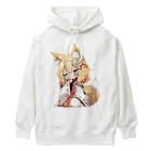 jai-to-anのミコン (Mikon) ver.2　狐の神様、きつね、キツネ Heavyweight Hoodie