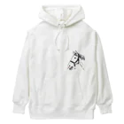 ユルークうーまショップのあし毛のモグモグ馬 Heavyweight Hoodie